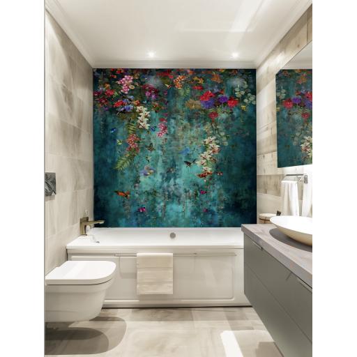 botanical cascade splashbax bathroom panel