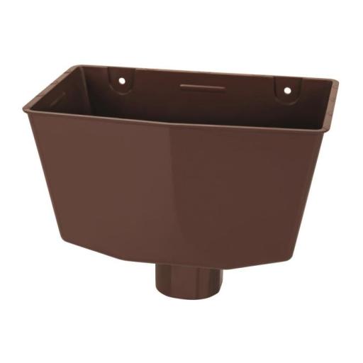 Brown Down Pipe Hopper Universal Square or Round