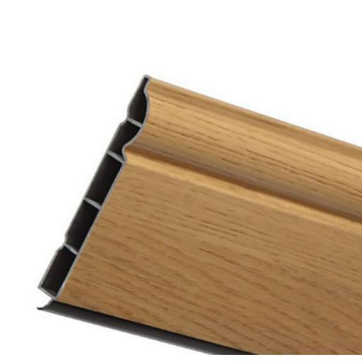 150mm English Oak UPVC Skirting Board - 5m Torus