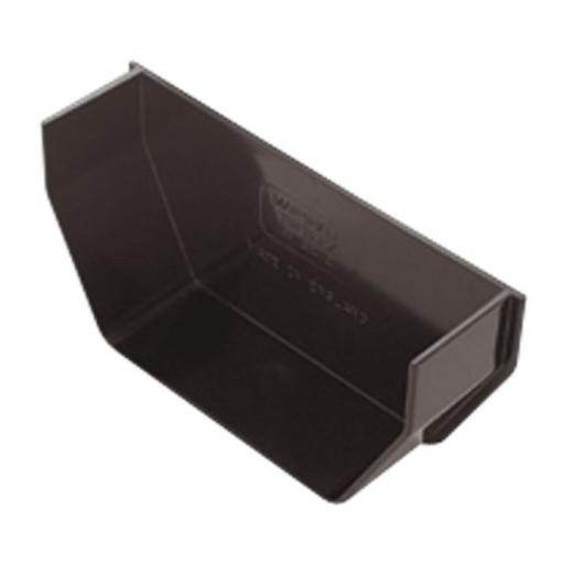 Black Square Gutter Internal Stop End