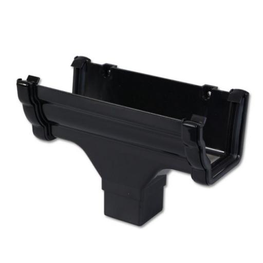 FloPlast Black Ogee Gutter Outlets