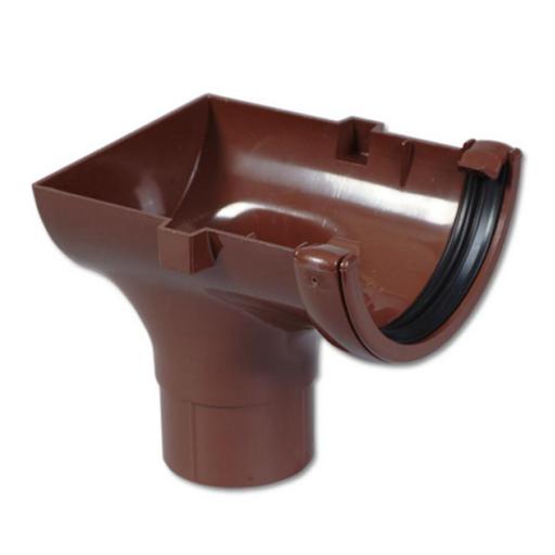 floplast brown round stop end outlet