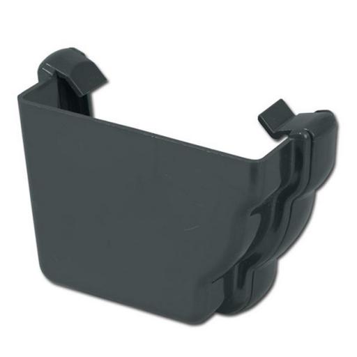 FloPlast Anthracite Grey Ogee Gutter Stop Ends