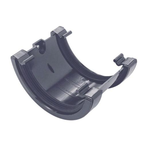 Anthracite Round Gutter Union Joint