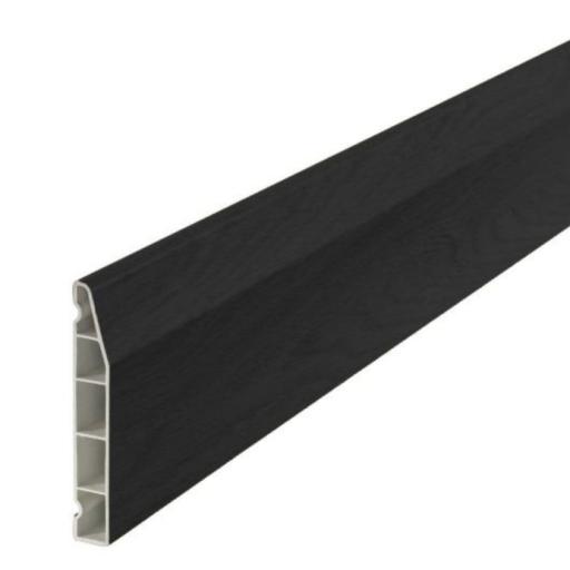 100mm Anthracite UPVC Skirting Board - 5m Chamfered