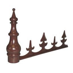 Sunwood Brown Cresting and Finial