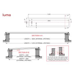 luma upstand installation information