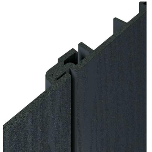 Anthracite Grey Vertical Coastline Composite Cladding - 5m x 180mm