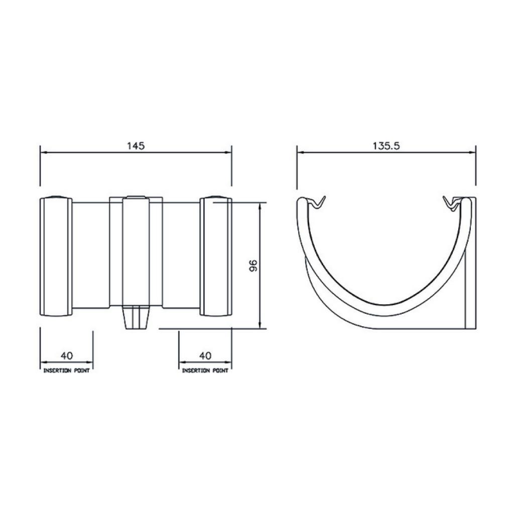Deepflow Union Bracket-White - Champion Glazing