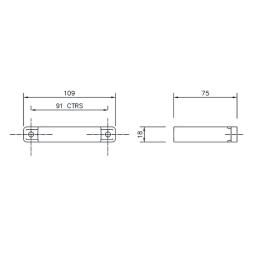 floplast square downpipe flush clip dimensions