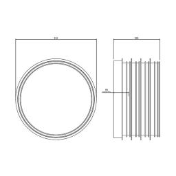 FloPlast Underground 235mm Extension Riser dimensions