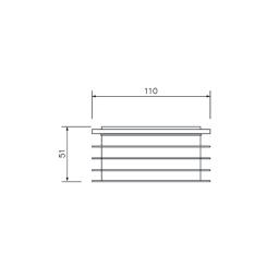 FloPlast Underground 80 x 110mm Adaptor dimensions