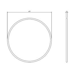 FloPlast 450mm Underground Riser Sealing Ring dimensions