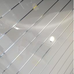 white chrome silver strip ceiling planks