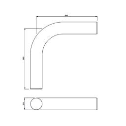 floplast underground long radius bend plain ended dimensions