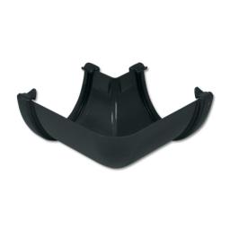 Floplast anthracite deepflow hi-cap or high capacity 90° gutter angle