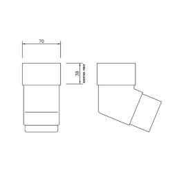 floplast square downpipe 112° offset bend