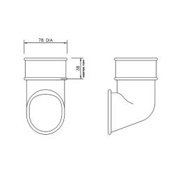 floplast round downpipe shoe