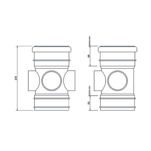 floplast soil pipe socket spigot dimensions