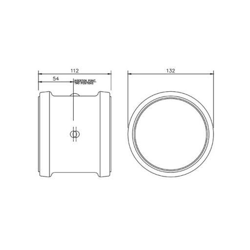 floplast white soil pipe double socket coupler