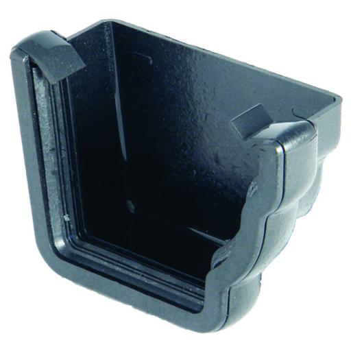 floplast cast iron style ogee gutter right hand external stop end