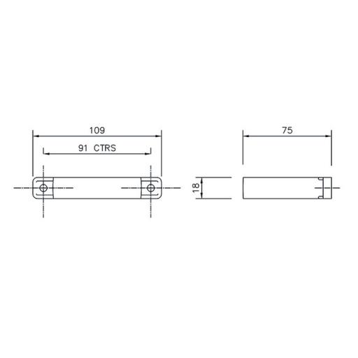 floplast square downpipe flush clip dimensions