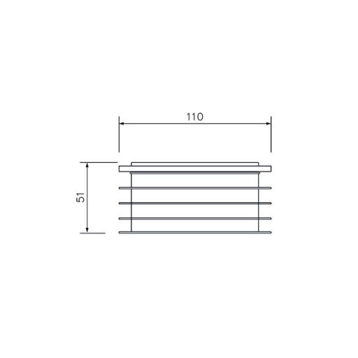 FloPlast Underground 80 x 110mm Adaptor dimensions