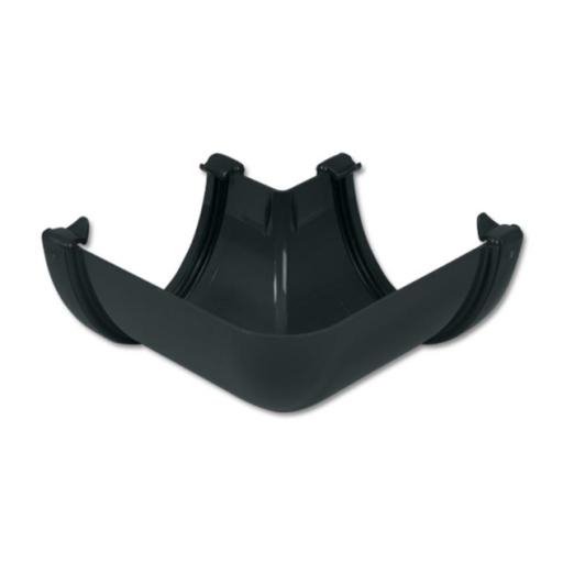 Floplast anthracite deepflow hi-cap or high capacity 90° gutter angle