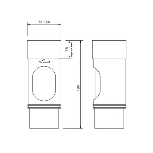 floplast round downpipe access pipe