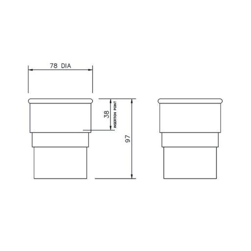 floplast round downpipe socket