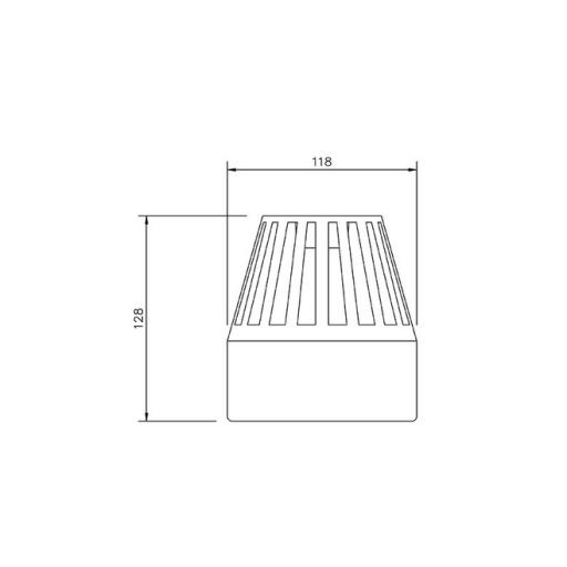 floplast soil pipe vent terminal dimensions