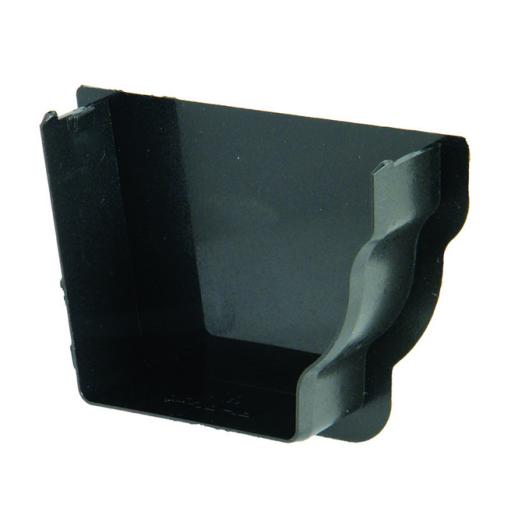 floplast cast iron style ogee gutter right hand internal stop end
