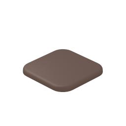 brown aluminium extra fence post cap