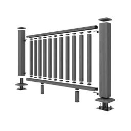 charcoal composite handrail system 2