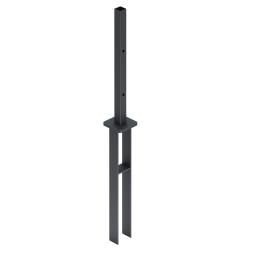 brown & grey fence component ground post base spike