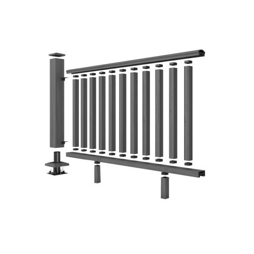 charcoal composite handrail system 4