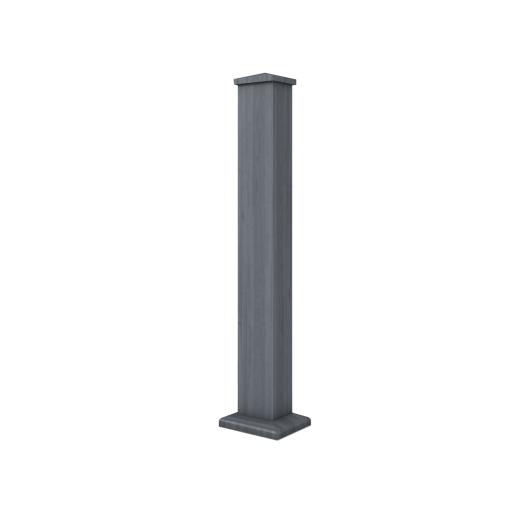 charcoal composite handrail system extra post