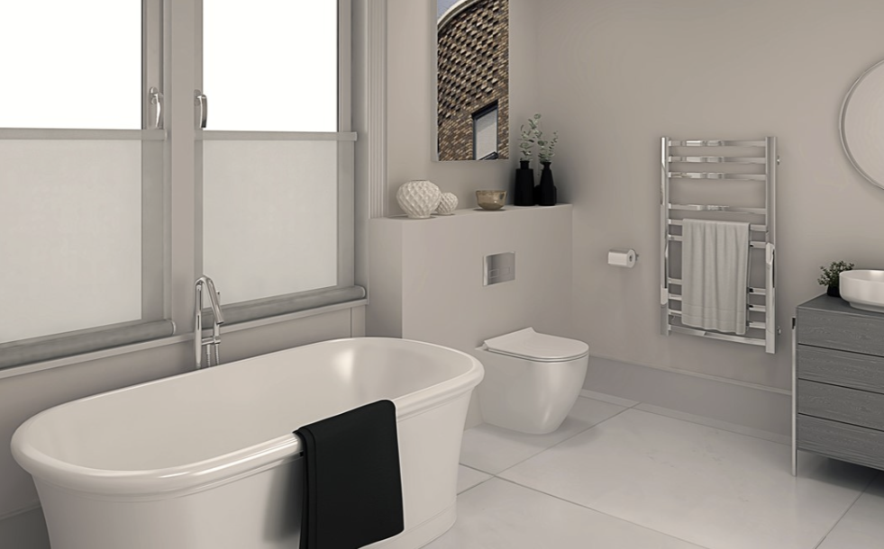 Creating a Luxury Hotel Bathroom with Pastel Wall Cladding