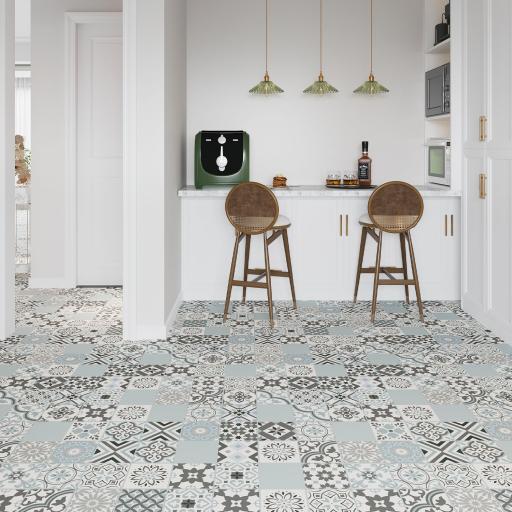 Corfu Mosaic Flooring Tile - 8 Pack 1.49 sqm
