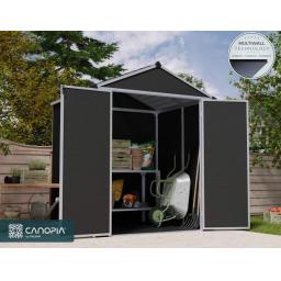 Palram-Canopia_Garden_Sheds_Rubicon_6x5_2x1.5_Grey_Main_Multiwall_Technology_With-Logo-610x472.jpg