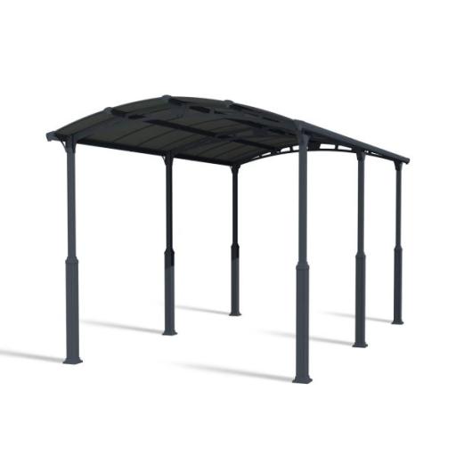 Alpine 12ft x 21ft Extra High Carport - Grey Aluminium