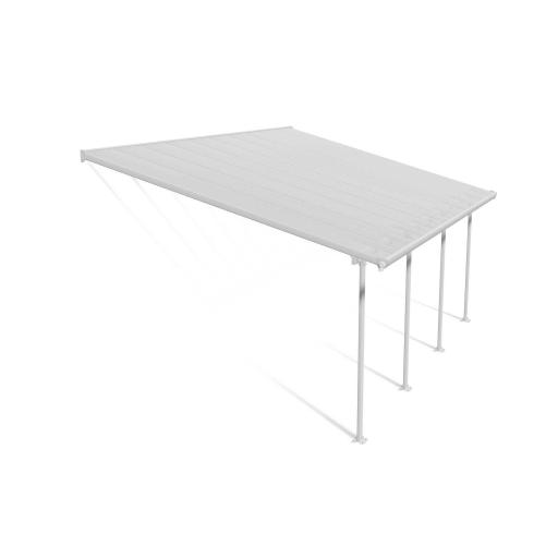 Feria Patio Cover 4m x 6m - White Aluminium Frame & Clear Polycarbonate