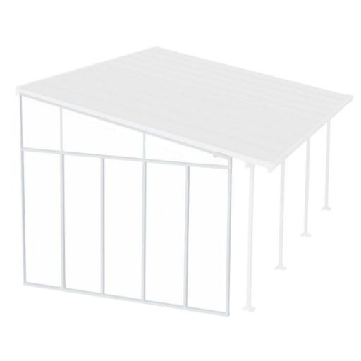 Patio Cover Side Wall 4m - White Acryl