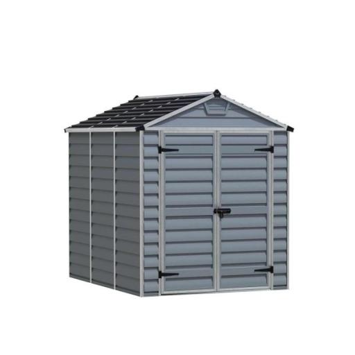 Skylight 6ft x 8ft Garden Shed - Grey Polycarbonate