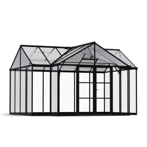 Triomphe 13ft x 15ft (173.2 sq. ft.) Polycarbonate Greenhouse - Black Frame