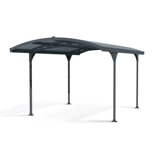 Atlas 10ft x 16ft Carport - Grey Aluminium