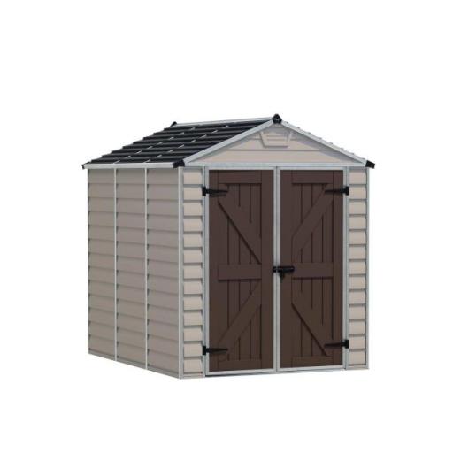 Skylight 6ft x 8ft Garden Shed - Tan Polycarbonate Panels