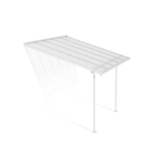 Sierra Patio Cover 3m x 3m - White Aluminium Frame & Clear Polycarbonate
