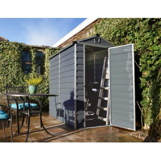 Skylight 4ft x 6ft Garden Shed - Amber Polycarbonate Panels