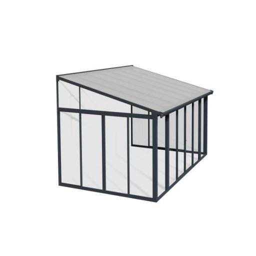 Sanremo 3m x 4m Lean to Conservatory - Aluminium Grey Frames